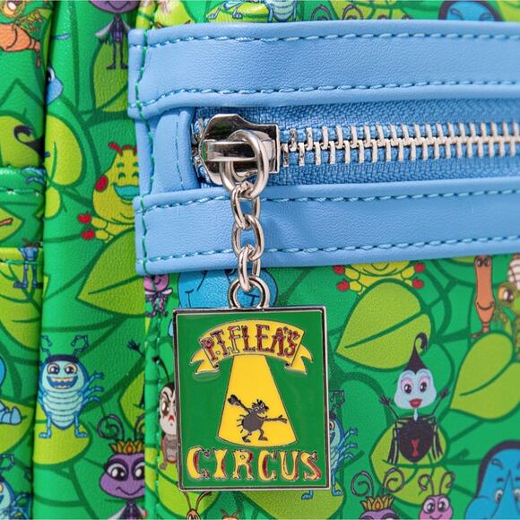 Loungefly Disney Pixar A Bug\'s Life Flik Chibi Mini Backpack Green Blue NWT main image 7